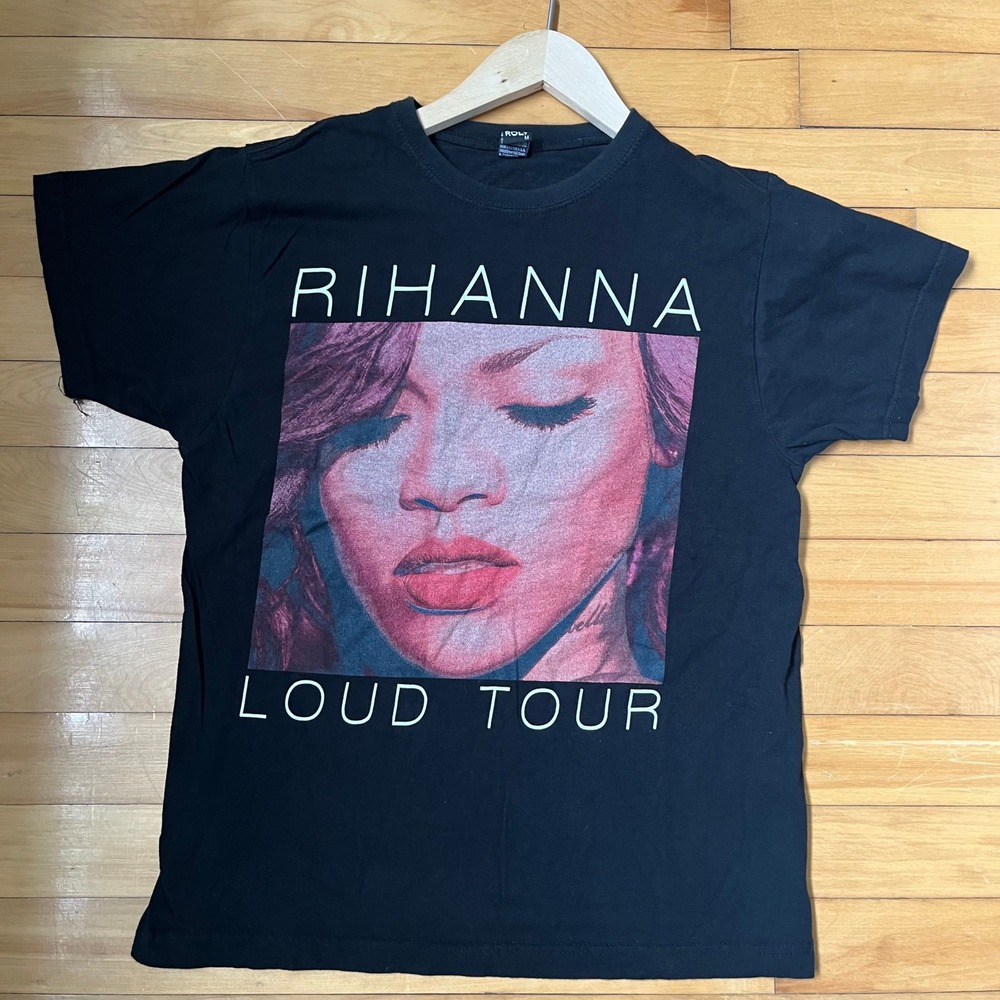 Rihanna Loud Tour 2011 Graphic T-Shirt Black Mens Medium Concert Tee Roly